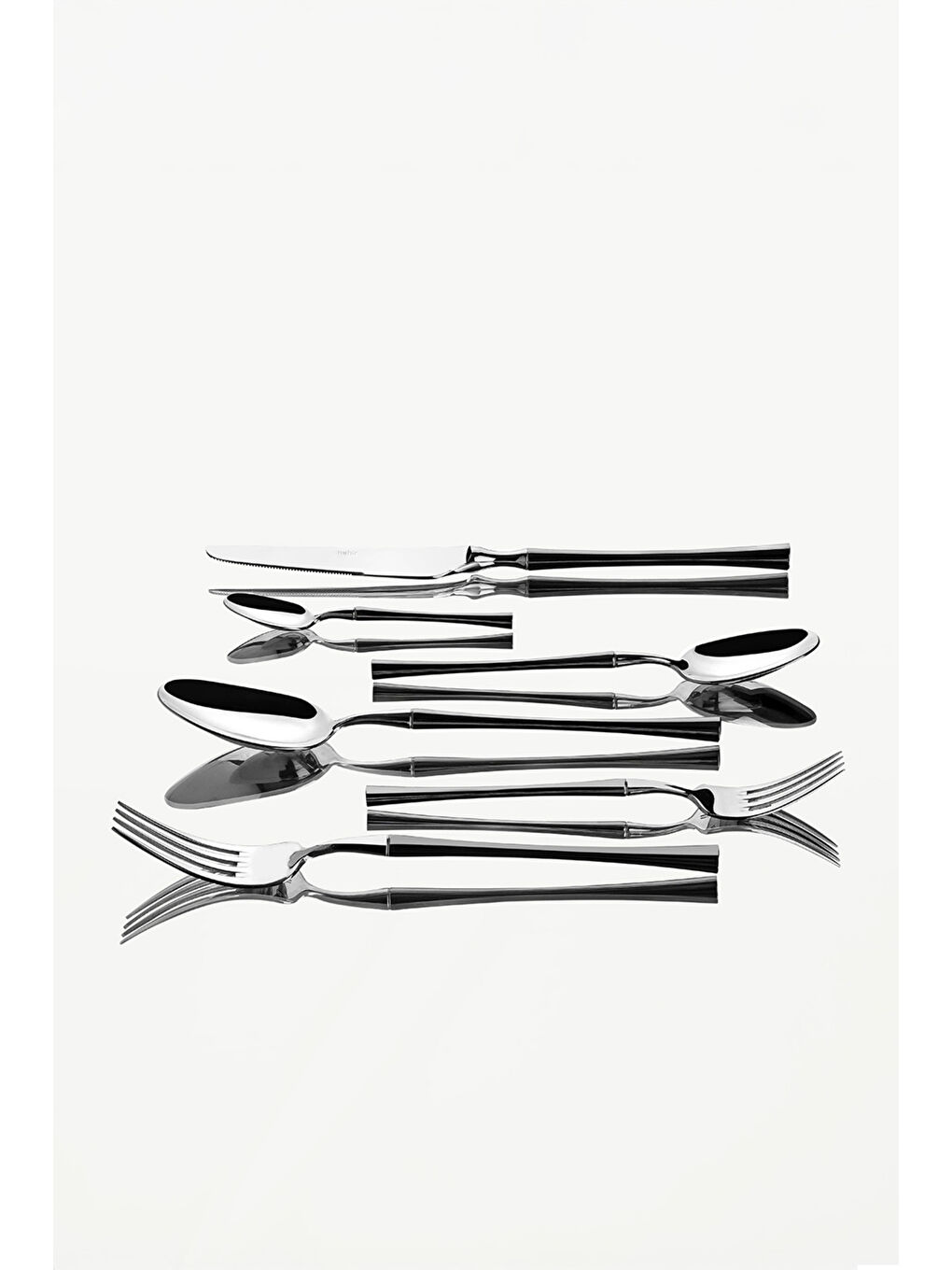 Gri Marbella Saten 12 Kişilik 72 Parça Kutulu Çatal Kaşık Bıçak Takımı-2