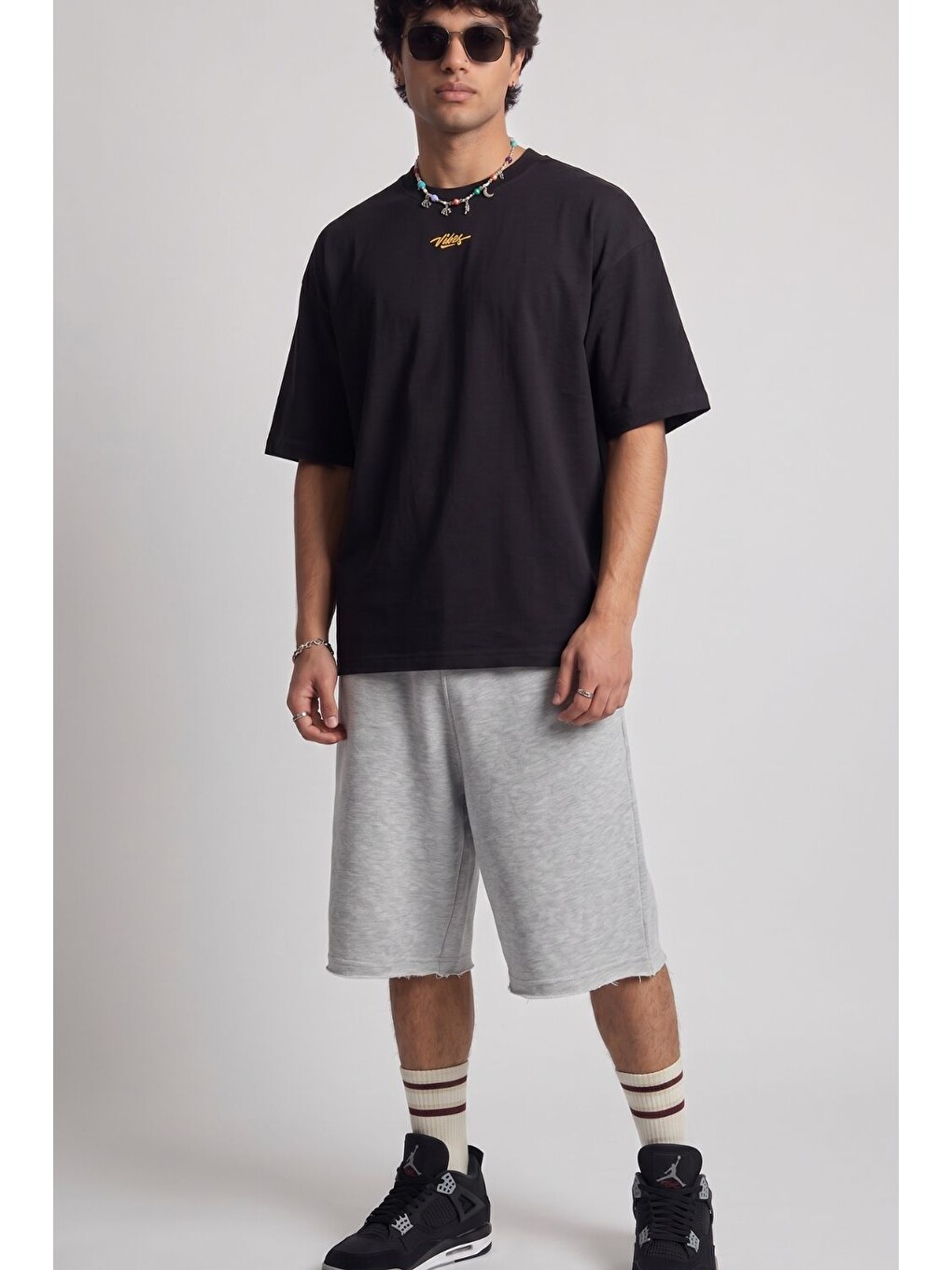 Erkek Yang Gri Jorts-2