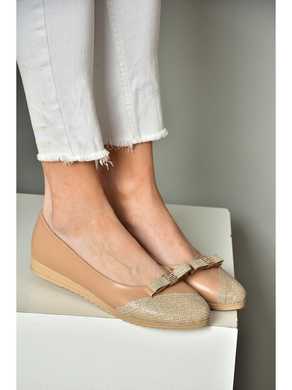 Bej S3140807 Ten Kadın Ayakkabı-2