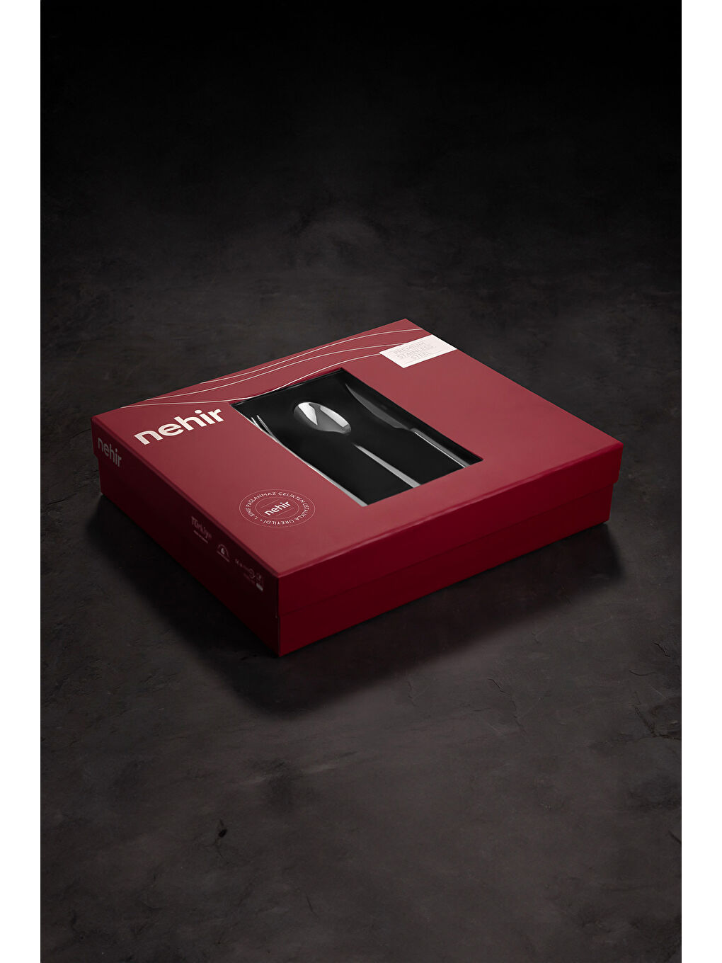 Gri Marbella Saten 12 Kişilik 72 Parça Kutulu Çatal Kaşık Bıçak Takımı-7