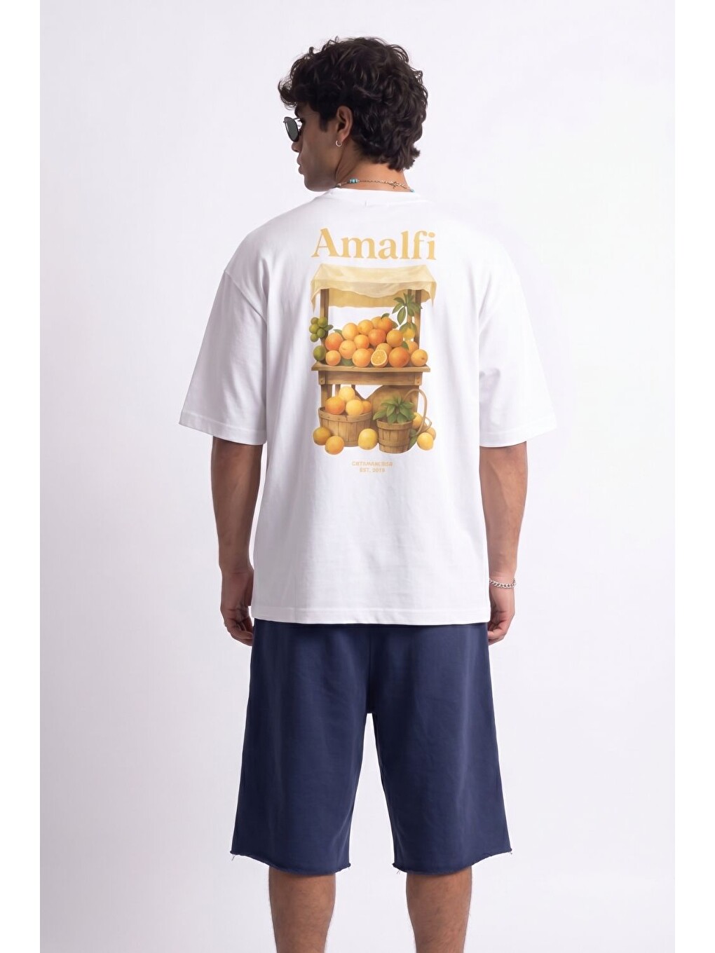 Amalfi Oversize Beyaz T-Shirt-1