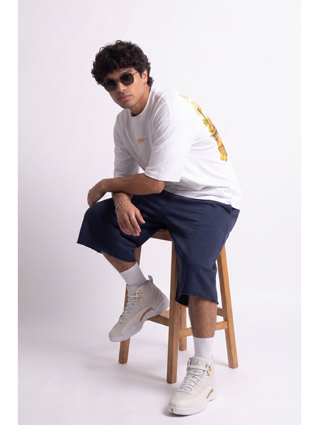 Amalfi Oversize Beyaz T-Shirt-2