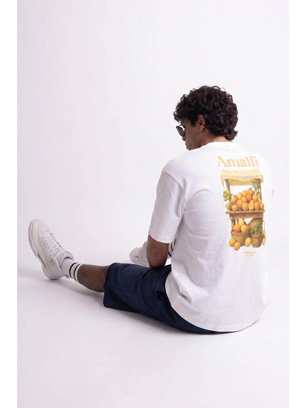 Amalfi Oversize Beyaz T-Shirt-4