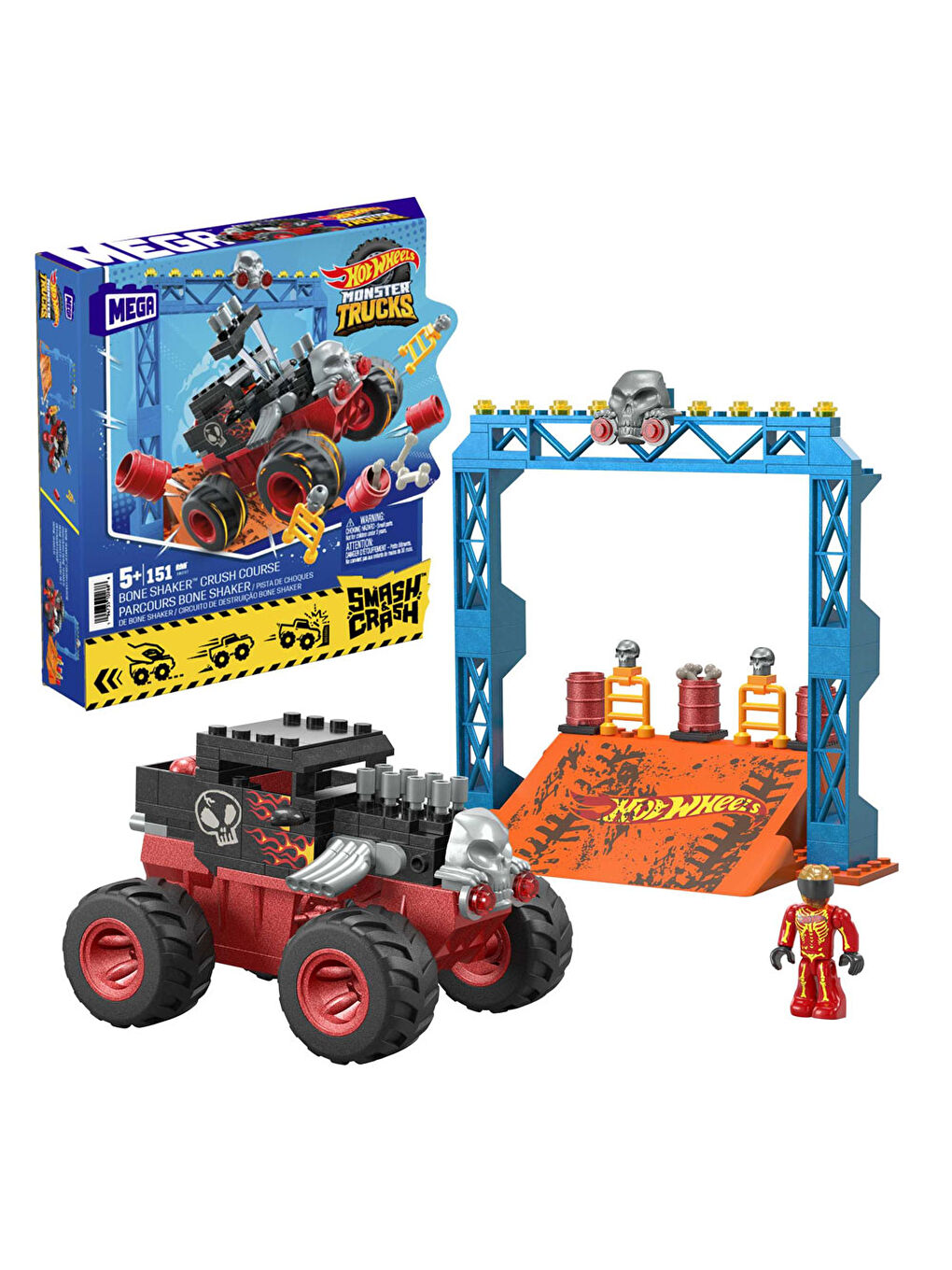 Mega Hot Wheels Smash N Crash Bone Shaker Çarpışma Seti HKF87