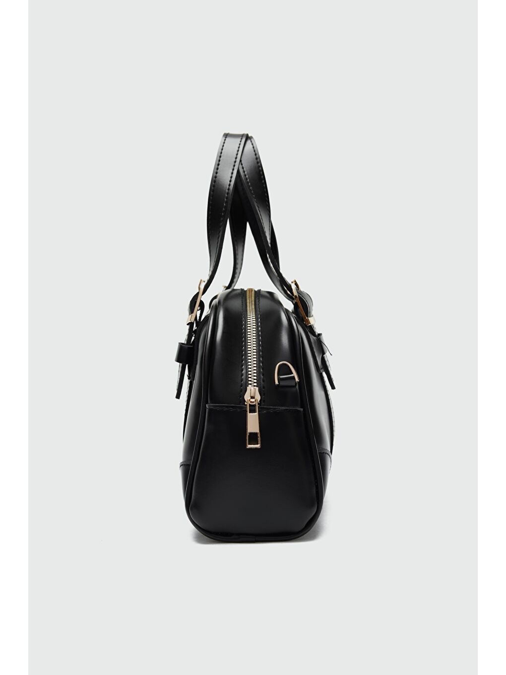 Peggy Oval Çapraz Çanta Siyah-2