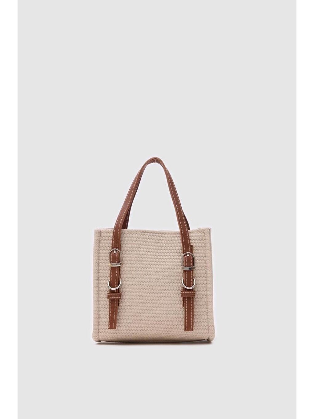 Wolf Hasır Kemer Detaylı Çapraz Çanta Bej