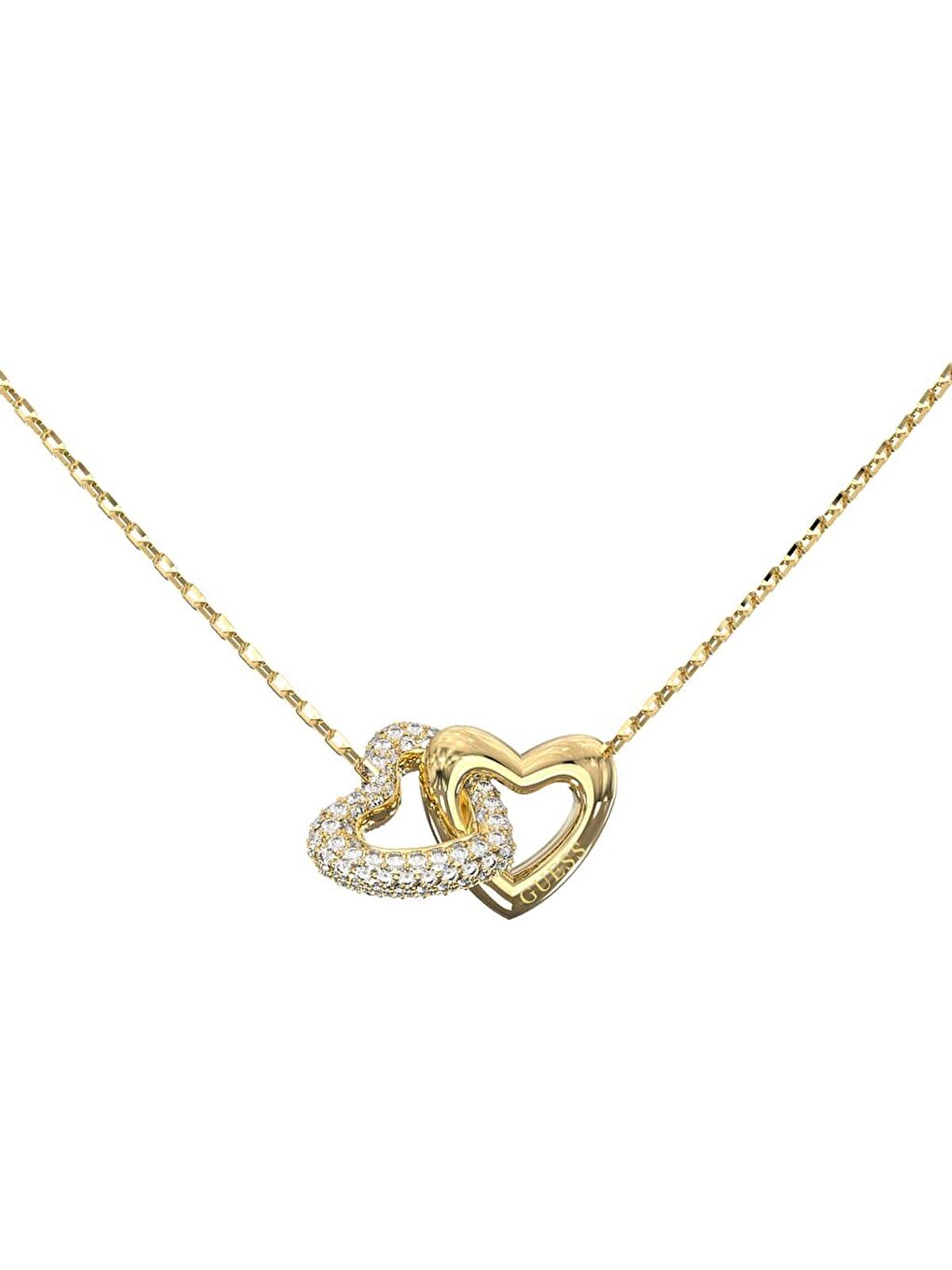 Sarı JGUJUBN06013JWYGTU Kalpli Kadın Kolye