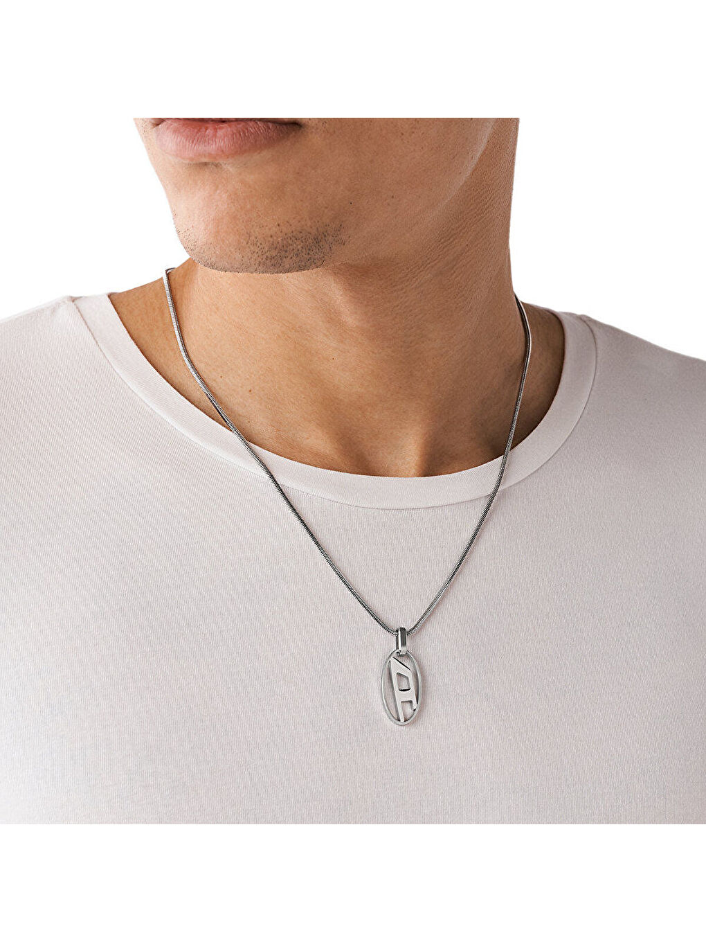 Gri DJDX1342-040 Erkek Kolye-1