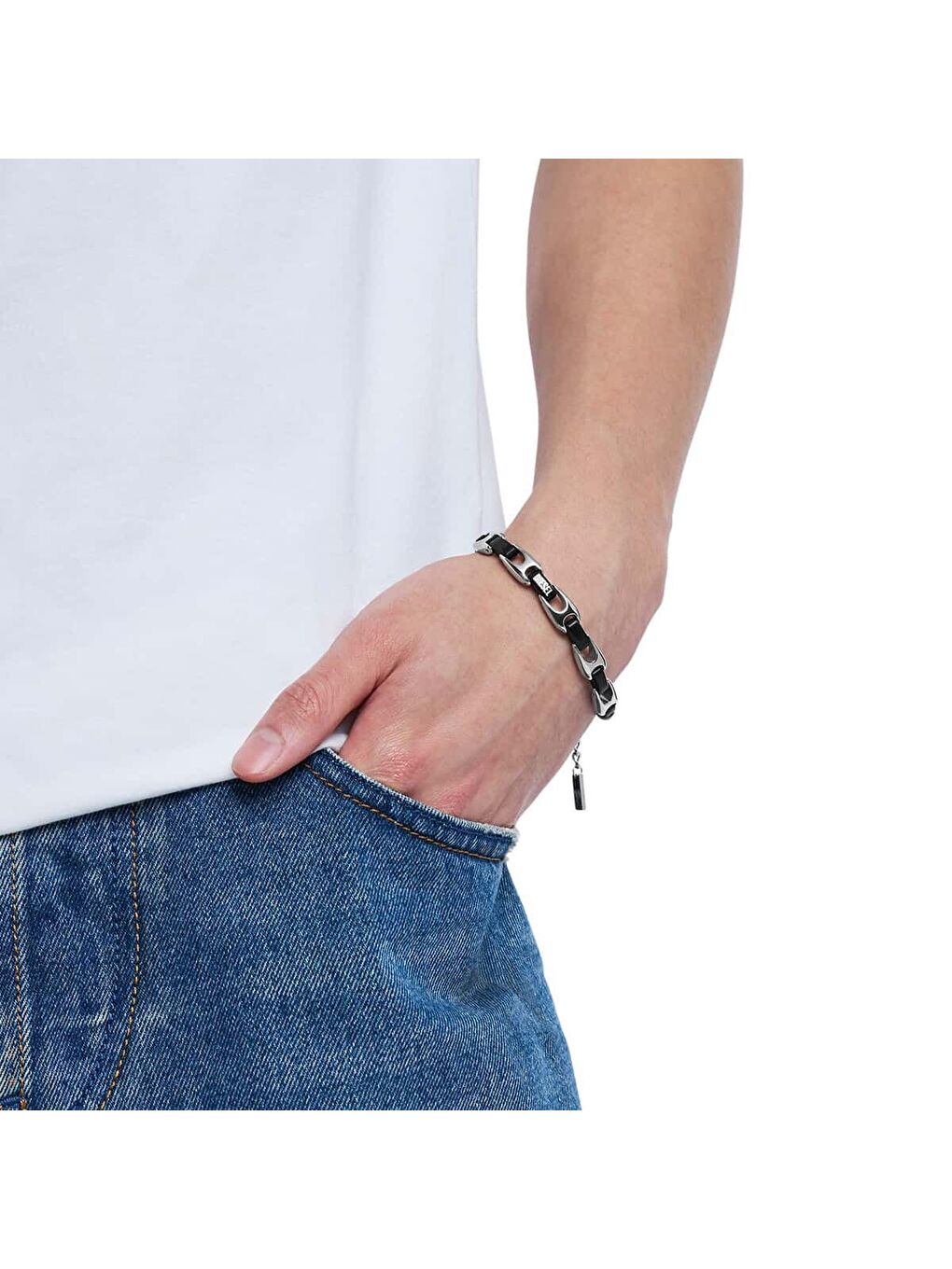 Gri DJDX1634-931 Erkek Bileklik-2