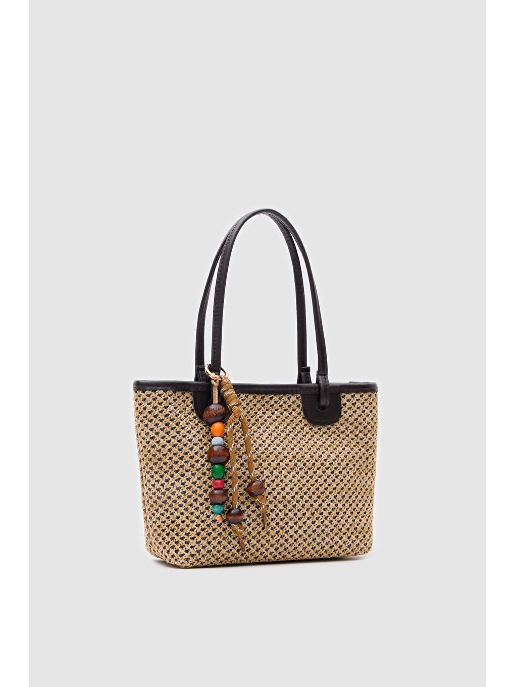 Roen Hasır Omuz Çantası Kahverengi-2