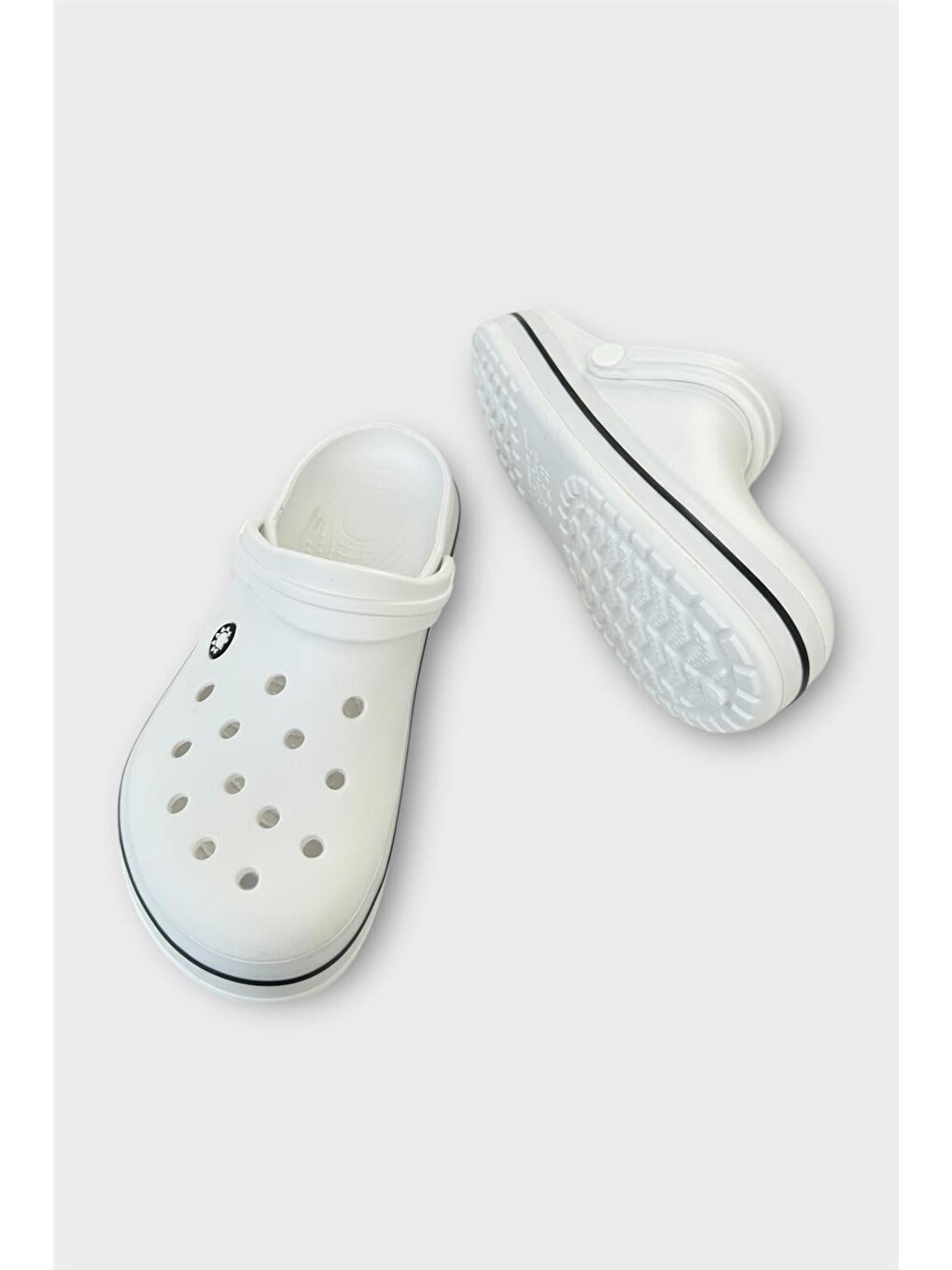 Unisex Comfort Hafif Medikal Hemşire Sabo Terlik Beyaz-4