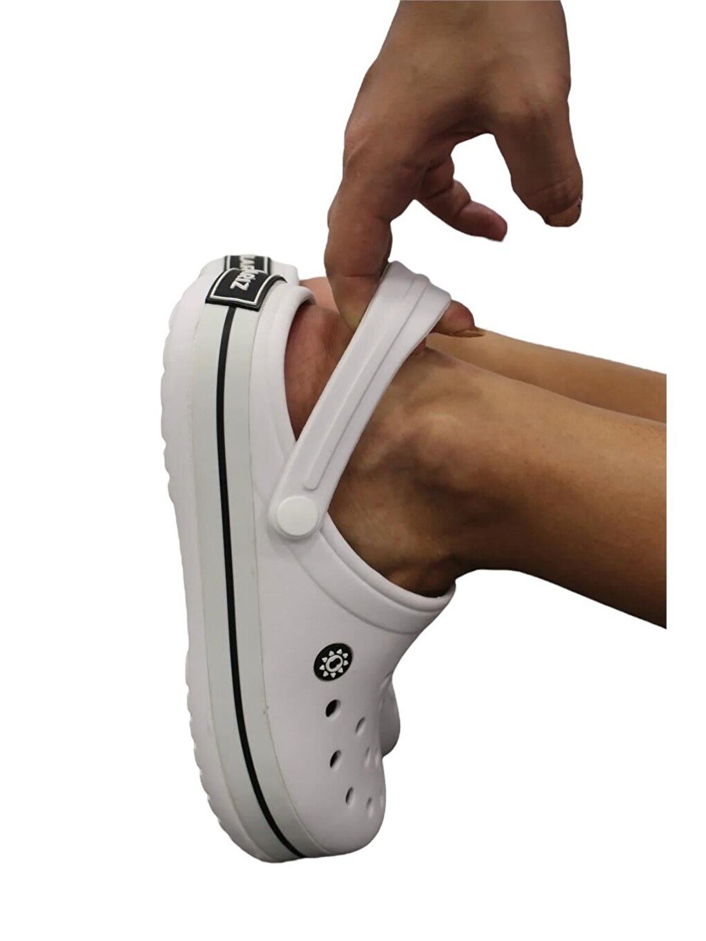 Unisex Comfort Hafif Medikal Hemşire Sabo Terlik Beyaz-6