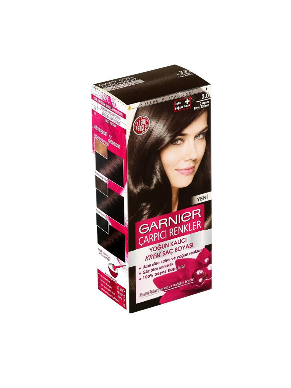 GARNIER Kahverengi Çarpıcı Renkler Saç Boyası 3.0 Çarpıcı Kahve - 1