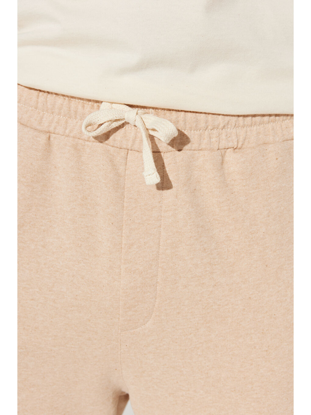 Kahverengi Erkek Sütlü Kahve Standart Fit Normal Kesim %100 Pamuk Cepli Şort-2