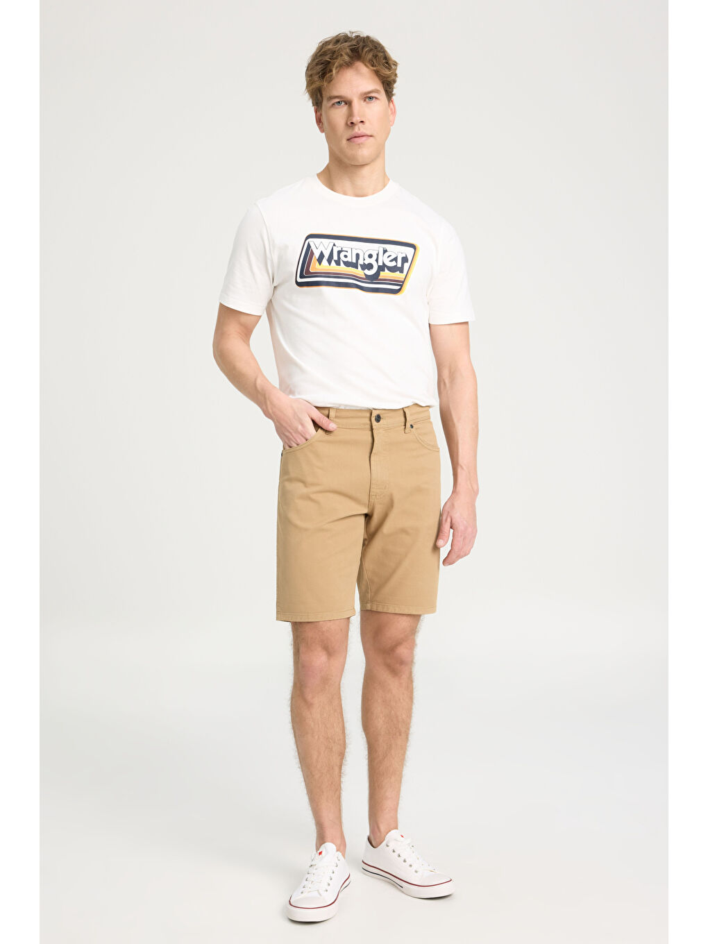 Bej Regular Fit Şort-1