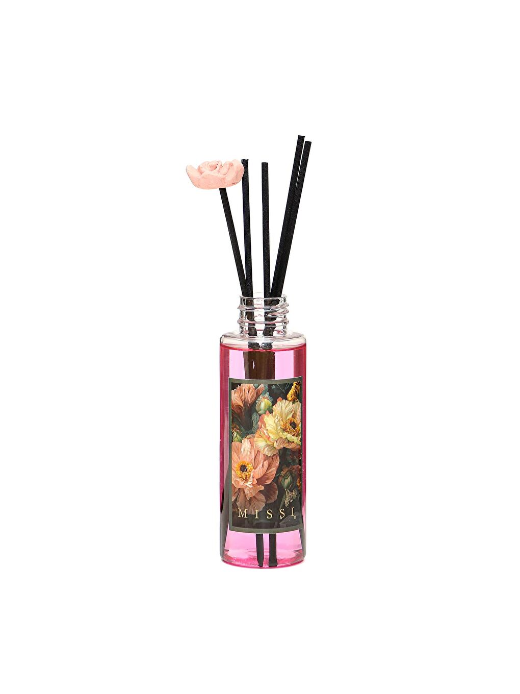 Pembe 110 ml Garden Rose-Pudra Signature Yedek Esans Ve Bambu Çubuk Seti-1