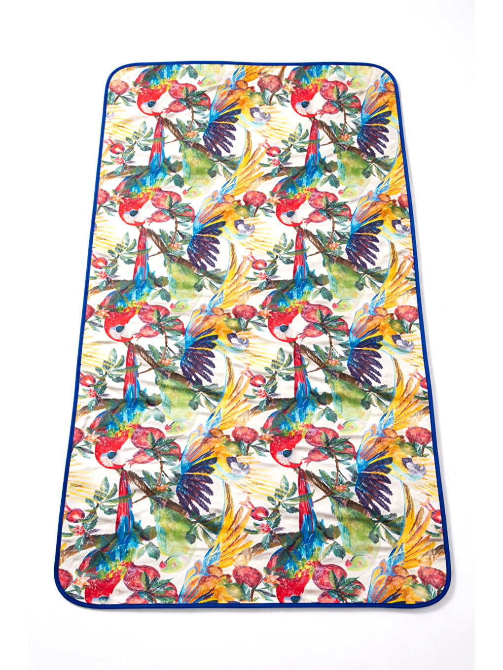 Sarı Katlanabilir Su Geçirmez Plaj Halısı Kamp Bahçe Balkon Matı 01 Tropikal-2