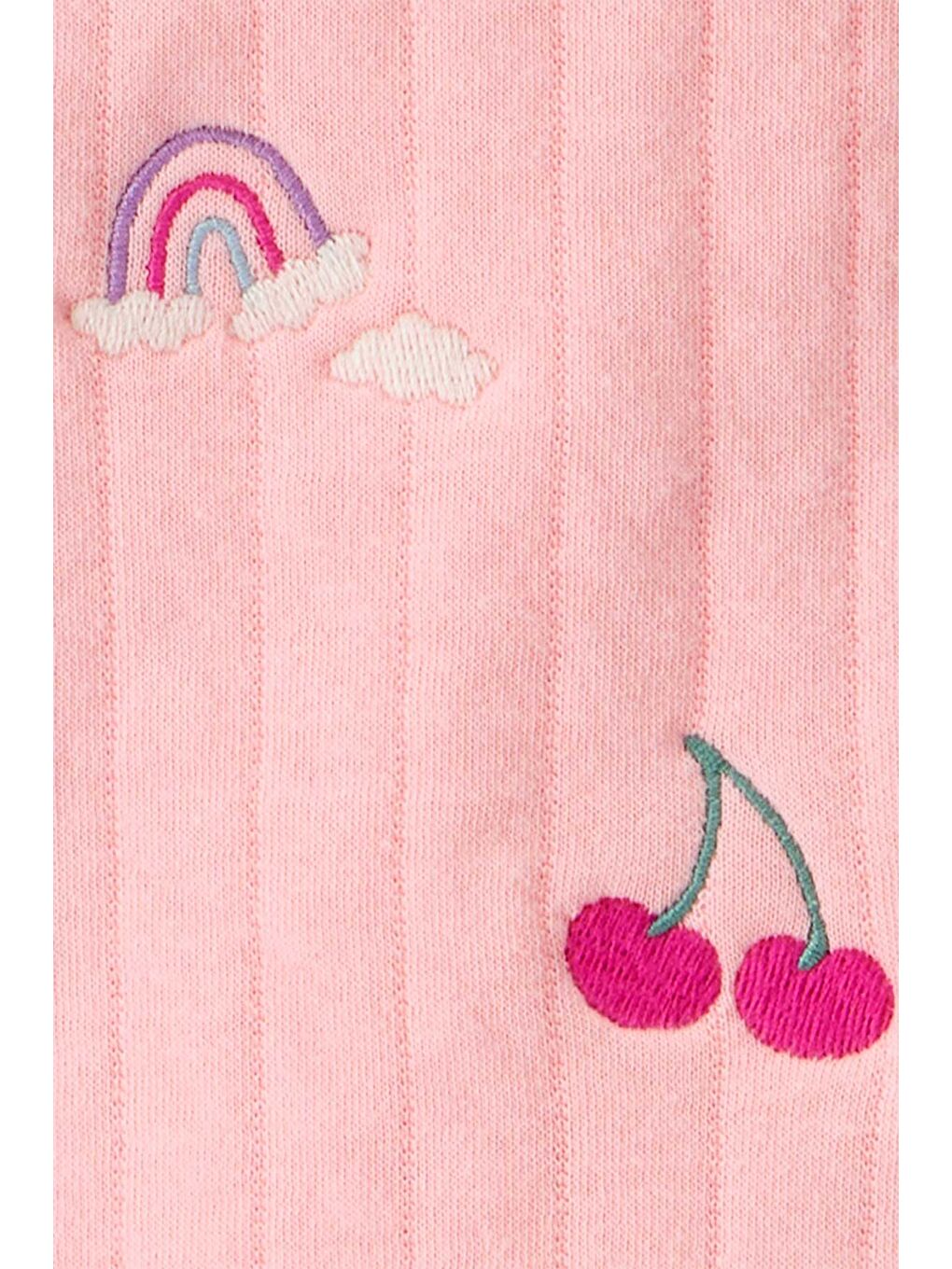 Kız Bebek Pembe Yelekli Set-3