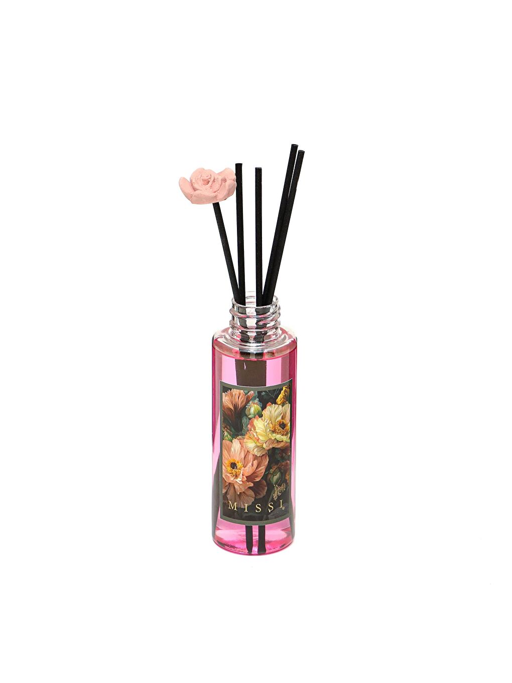 Pembe 110 ml Garden Rose-Pudra Signature Yedek Esans Ve Bambu Çubuk Seti-2