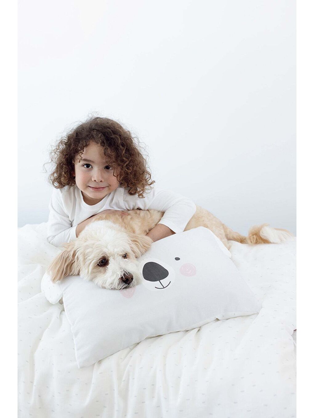 Beyaz Tiny Koala Organik Pamuk Müslin Çocuk Nevresim Takımı-4