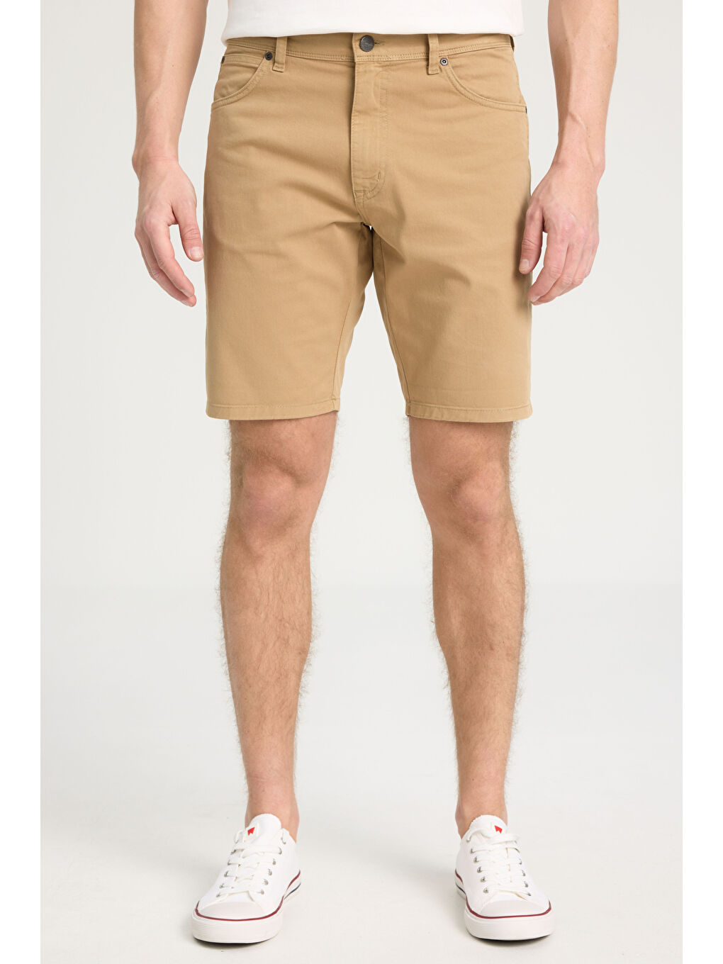 Bej Regular Fit Şort-3