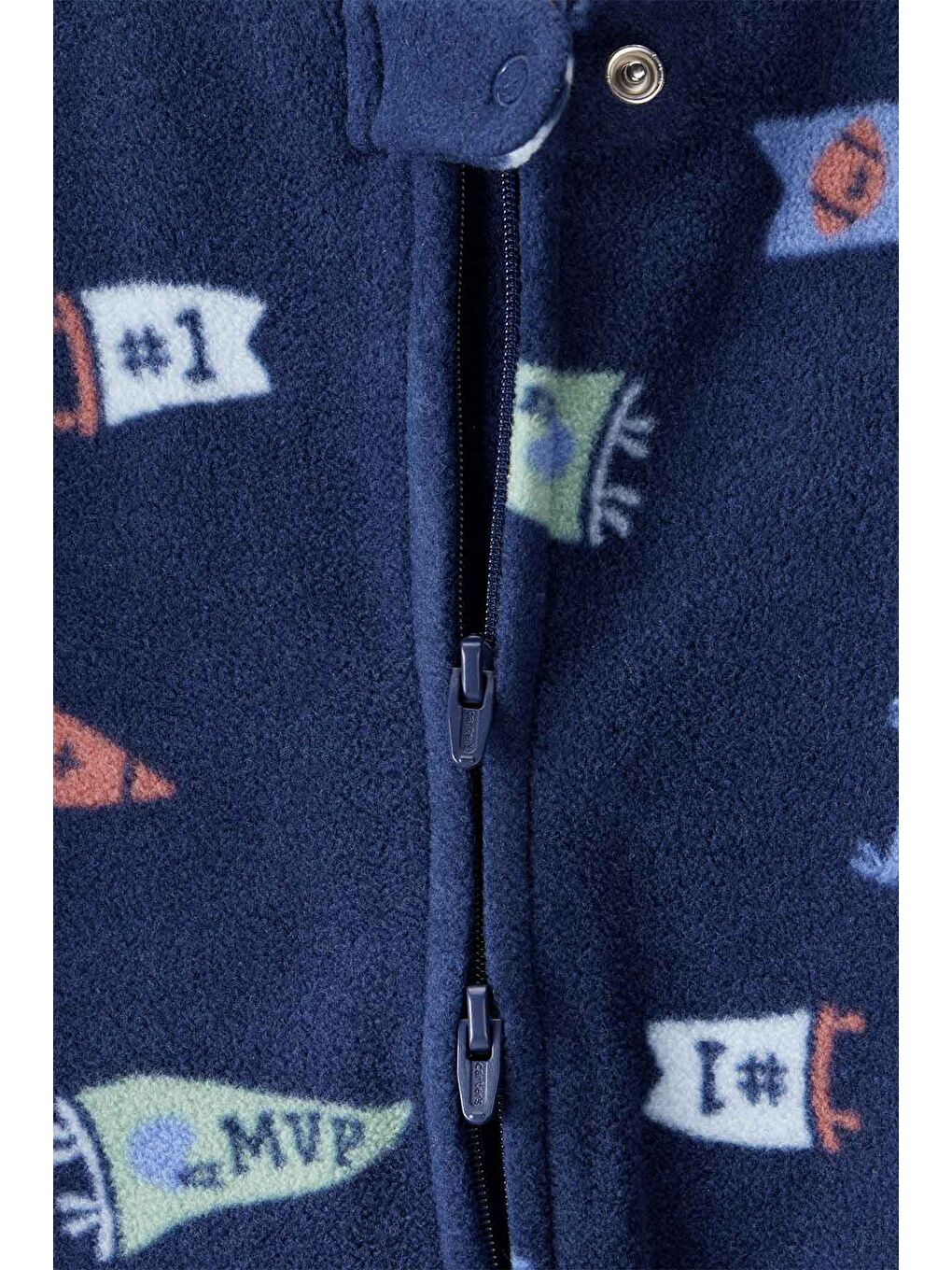 Erkek Bebek Mavi Polar Tulum-1