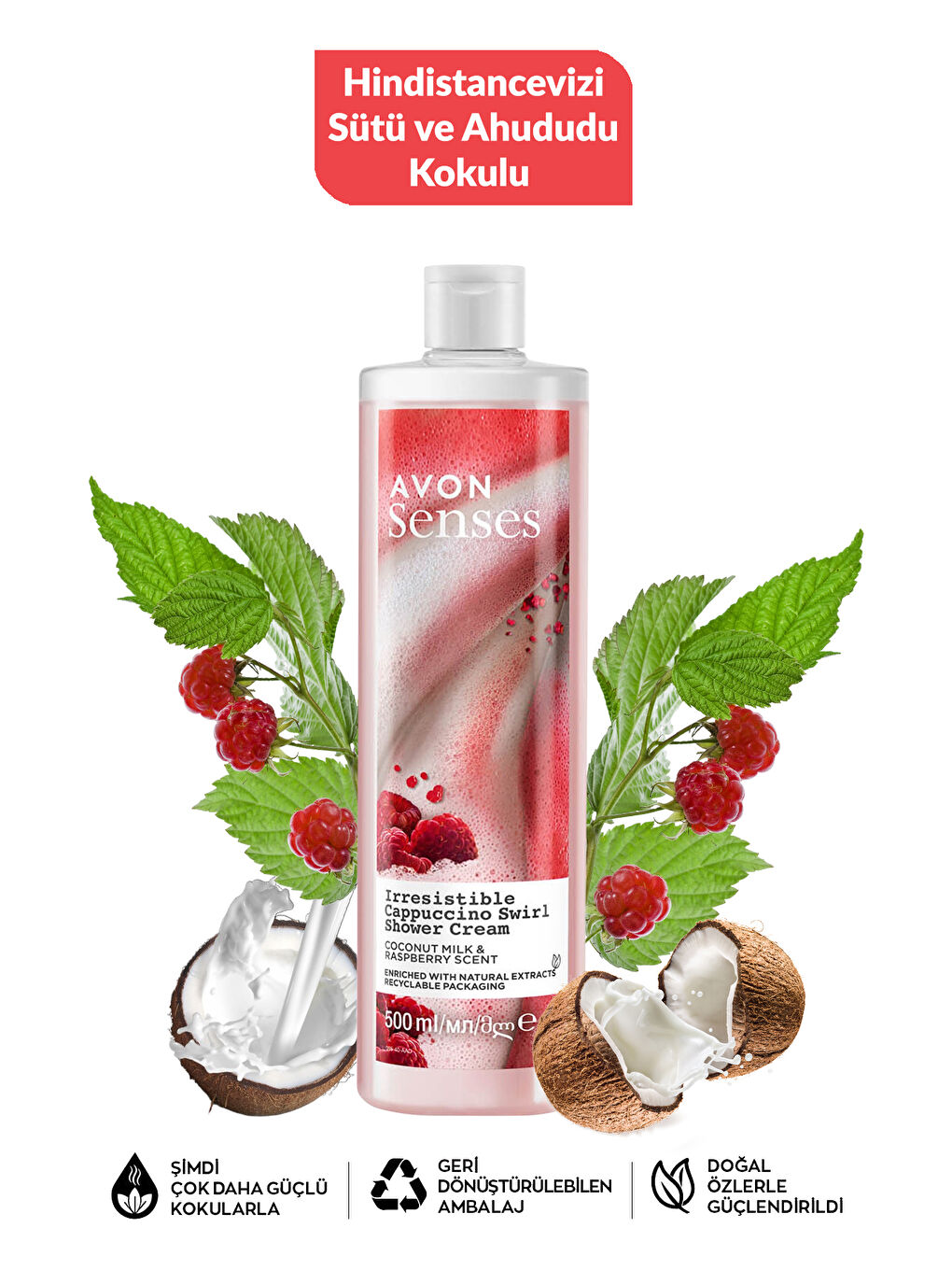 Gül Amber Misk Hindistan Cevizi ve Böğürtlen Kokulu Duş Jeli Paketi-2