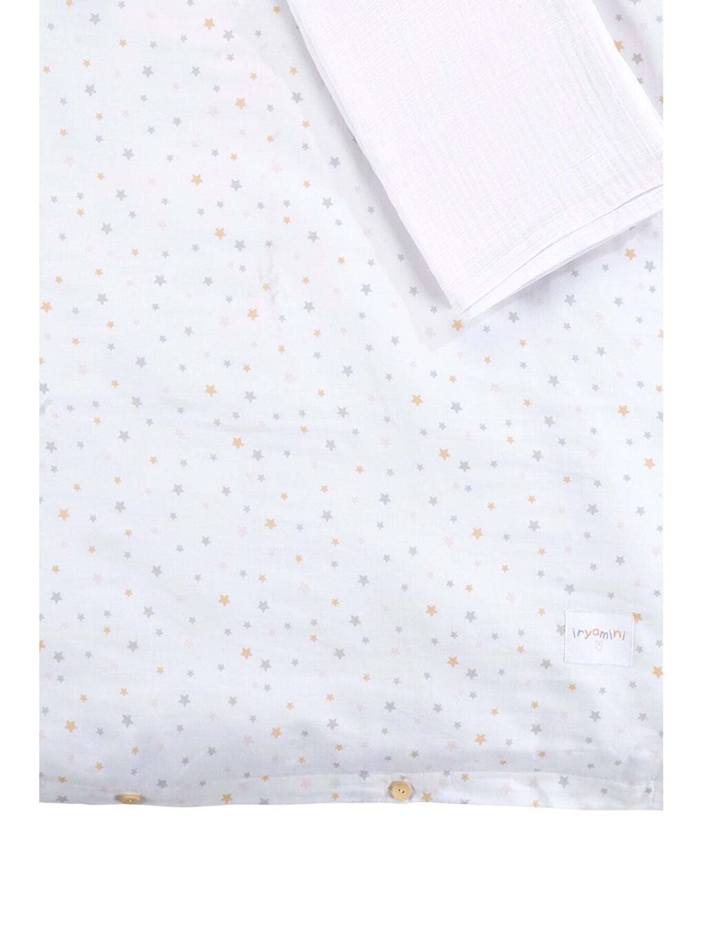 Ekru Dreamer Organik Pamuk Müslin Çocuk Nevresim Takımı-3