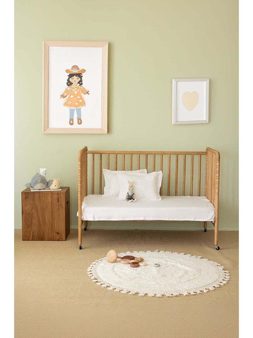 2'li Çocuk Organik Müslin Yastık Kılıfı Seti Ekru-2