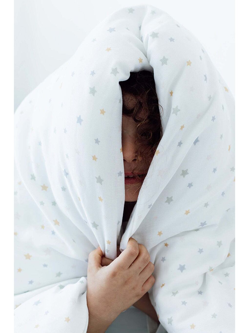 Ekru Dreamer Organik Pamuk Müslin Çocuk Nevresim Takımı-4