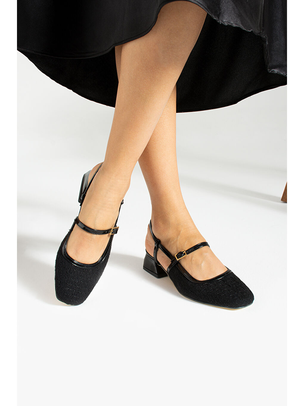 Siyah Kadın Babet Ayakkabı-1