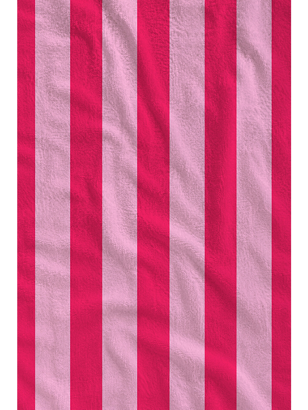 Modern Pembe Tonlu Dikey Kalın Çizgili Minimal Desenli 70x150 Plaj Havlusu - Pamuklu Banyo Havlusu-1