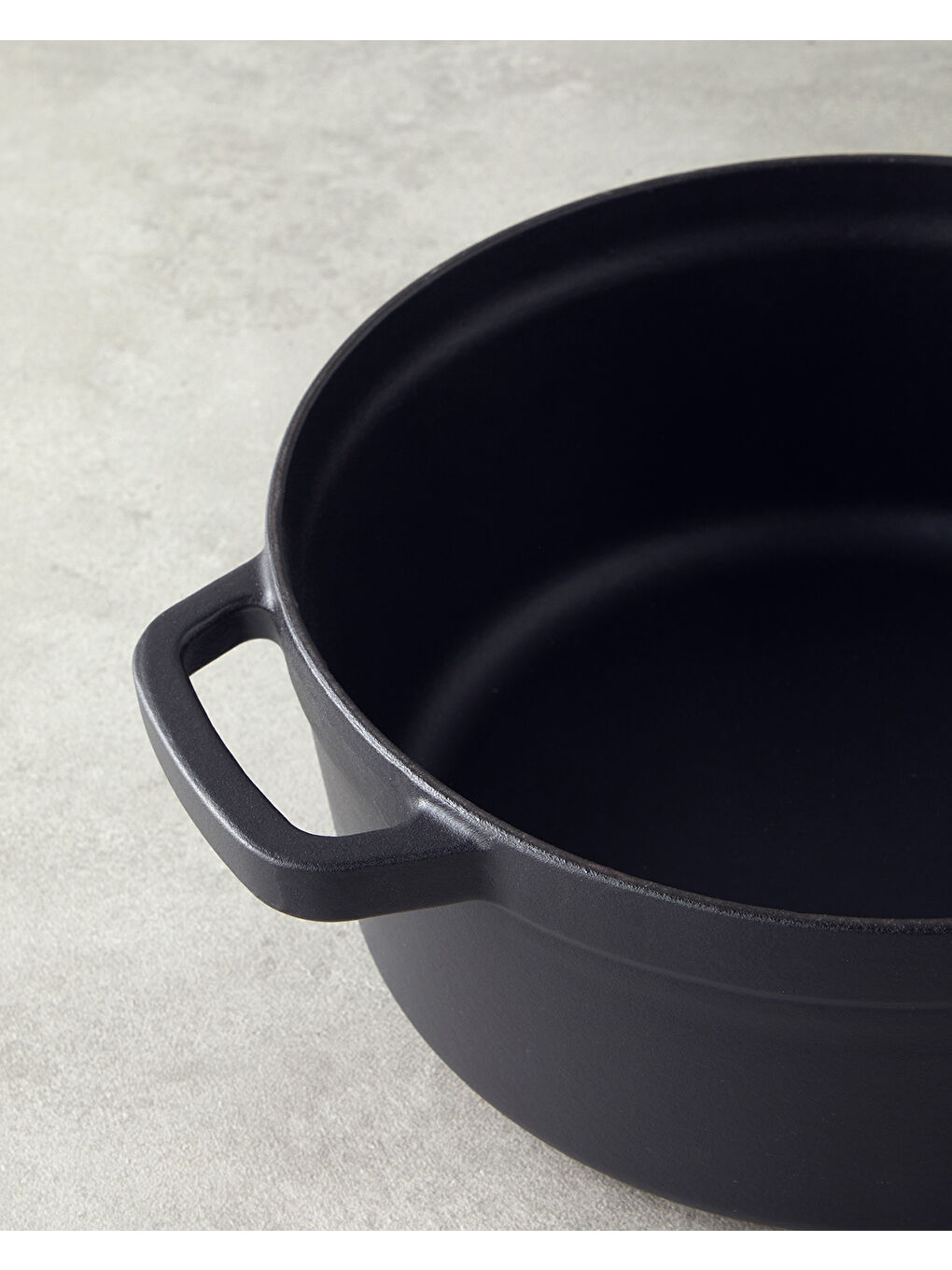 Demir Döküm Tencere 24 cm Siyah-2