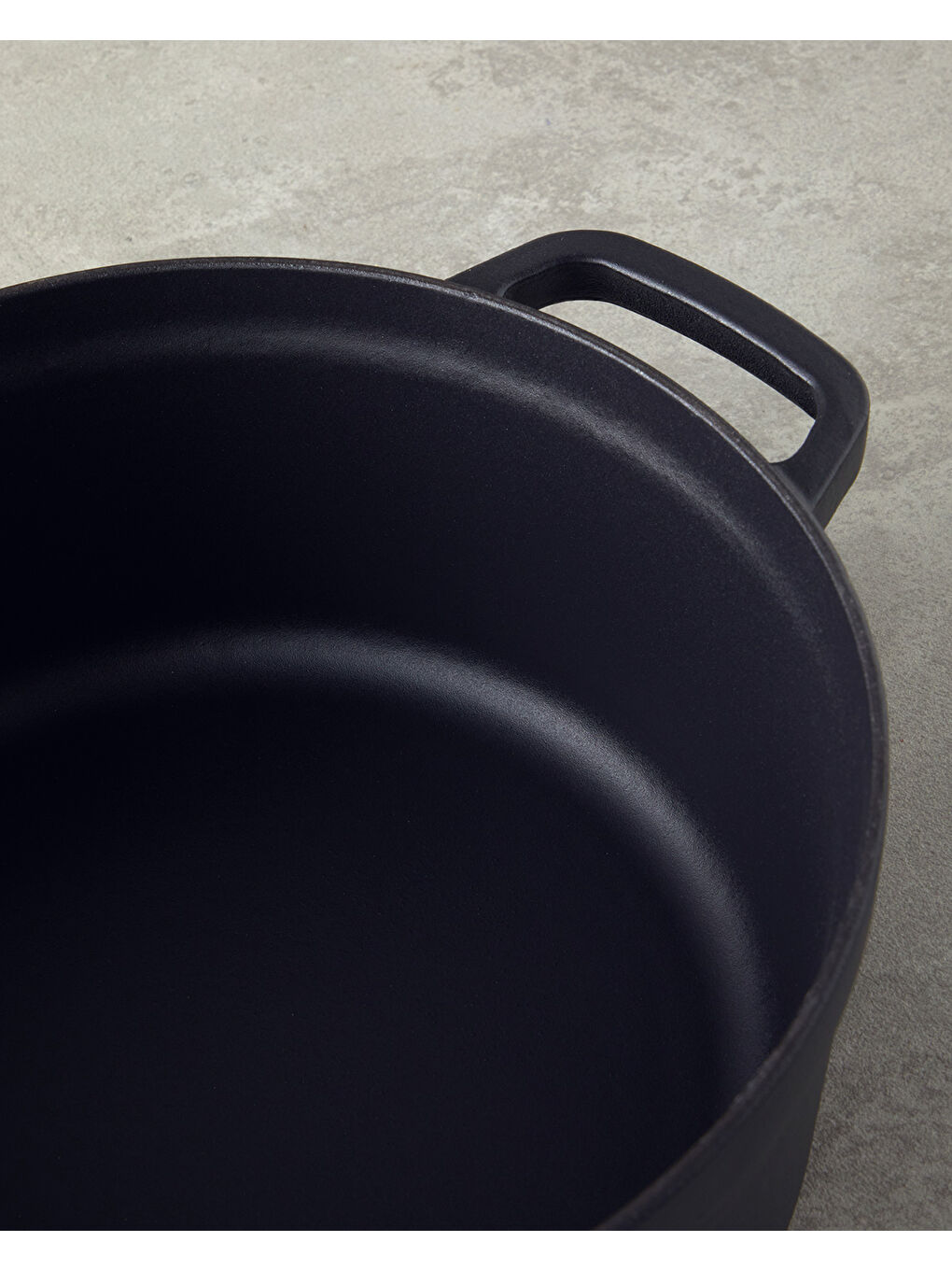 Demir Döküm Tencere 24 cm Siyah-3