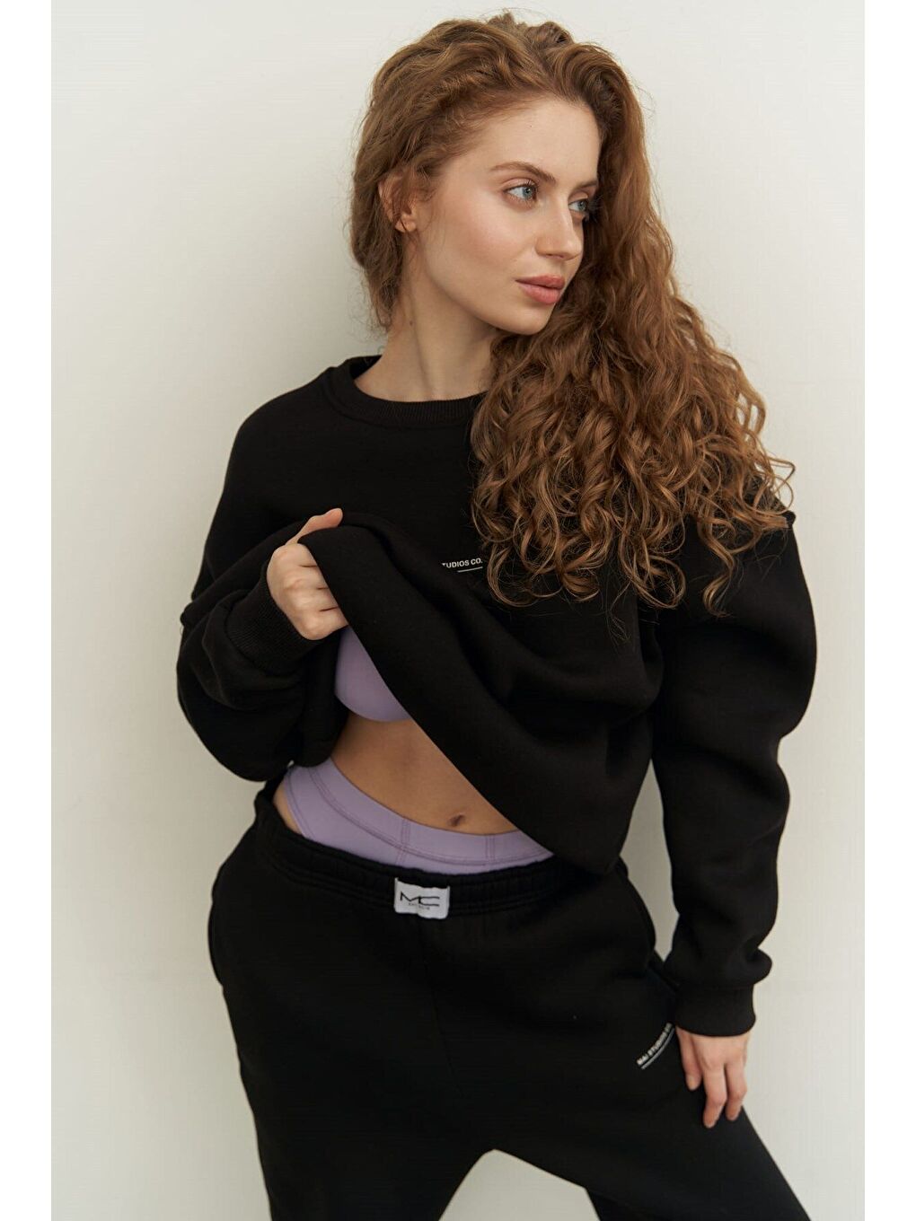 Mini Bike Siyah Bisiklet Yaka Eşofman Takım-3