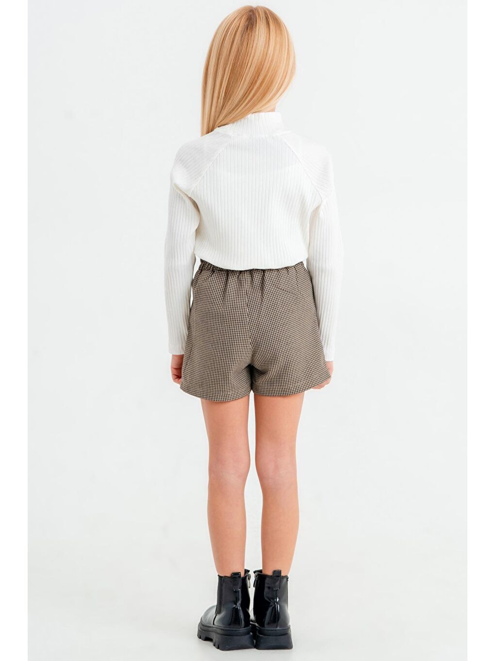 Kız Çocuk Siyah Reglam Kollu 3-7 Yaş Takım - 23443-4-4