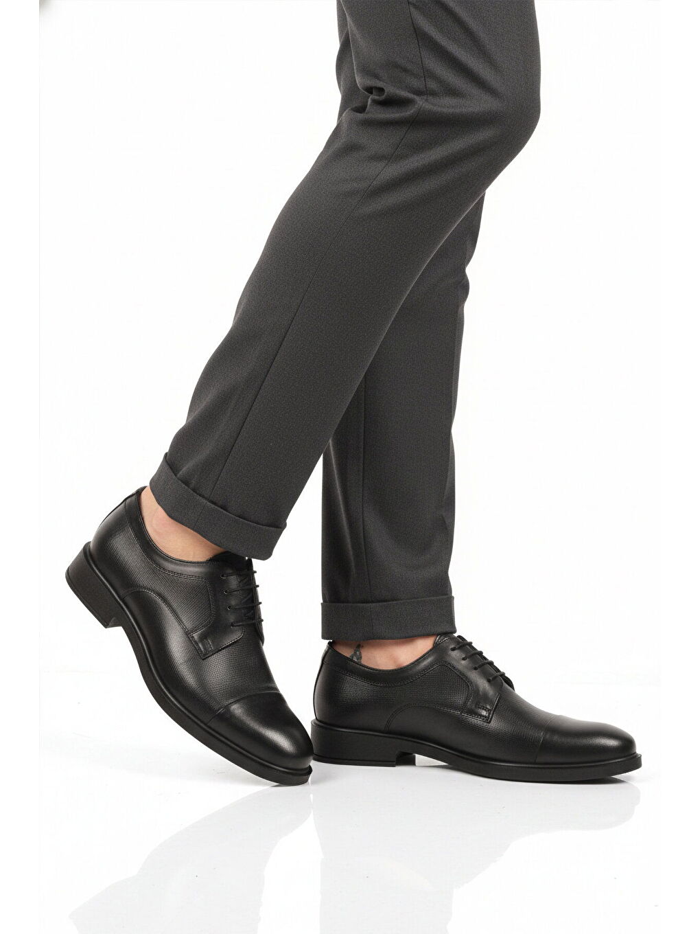 Siyah Hakiki Deri Erkek Casual Ayakkabı 821 M