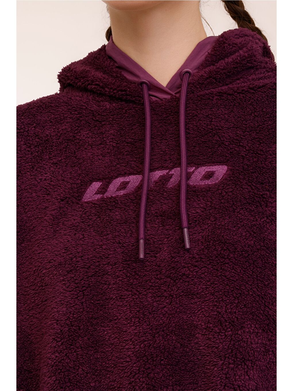 LOTTO W-AVION HOODIE 4PR Mor Kadın Hoodie - 3