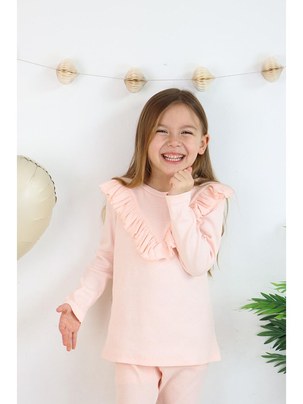 Pembe Fırfırlı İkili Takım-4