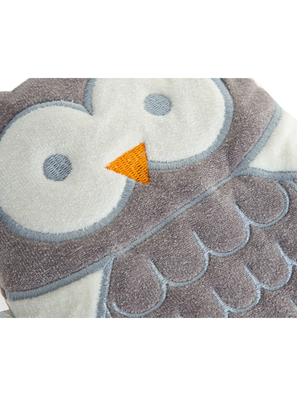 Kiraz Çekirdekli Baykuş Kadife Rahatlatıcı Gaz Kemeri & Gaz Yastığı - Gri-1