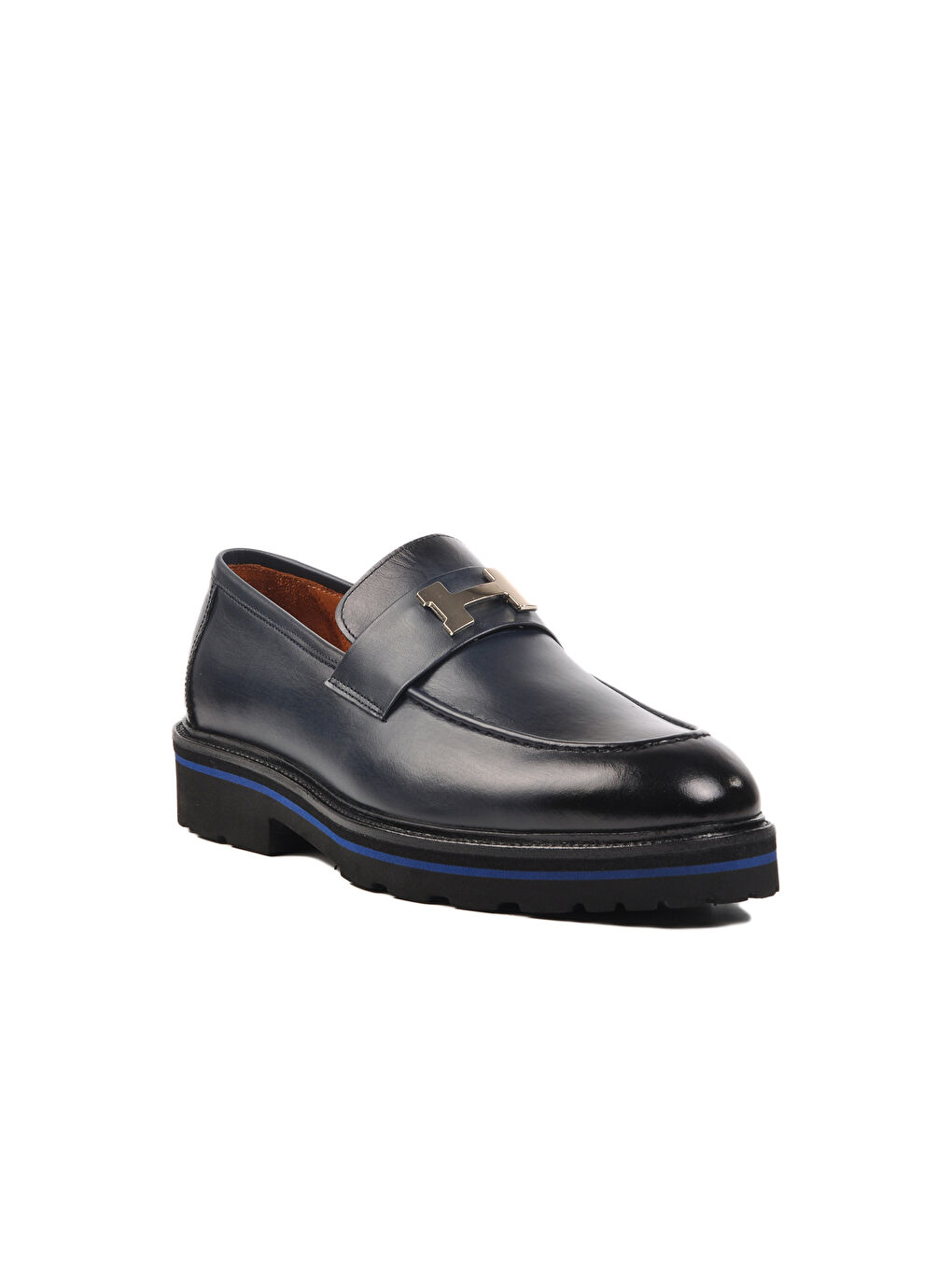 Ayakmod Lacivert Hakiki Deri Erkek Loafer Ayakkabı Premium 2871 M