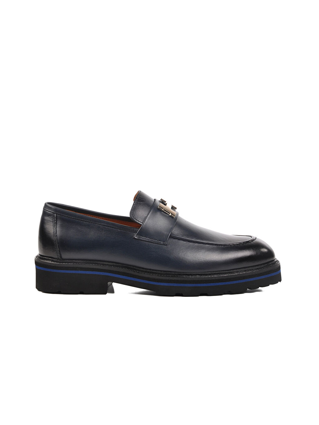 Ayakmod Lacivert Hakiki Deri Erkek Loafer Ayakkabı Premium 2871 M - 1