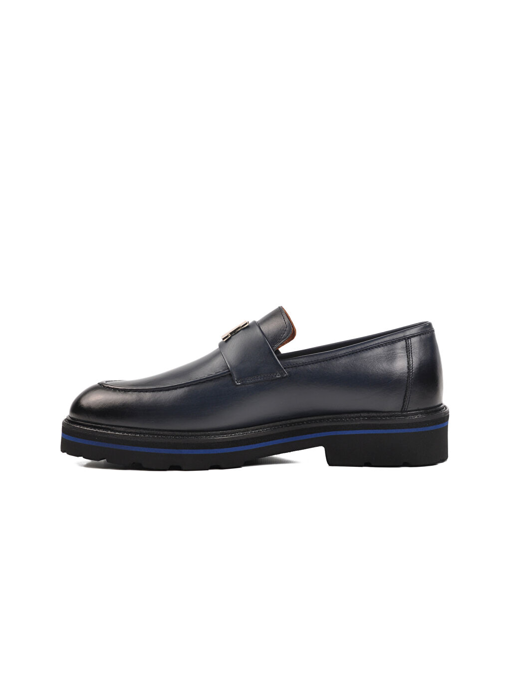 Ayakmod Lacivert Hakiki Deri Erkek Loafer Ayakkabı Premium 2871 M - 2