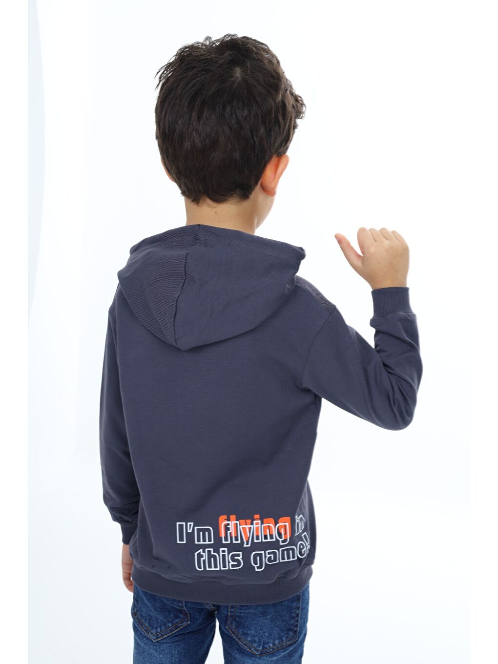 Toontoykids Gri Erkek Çocuk Baskılı Sweatshirt - 1