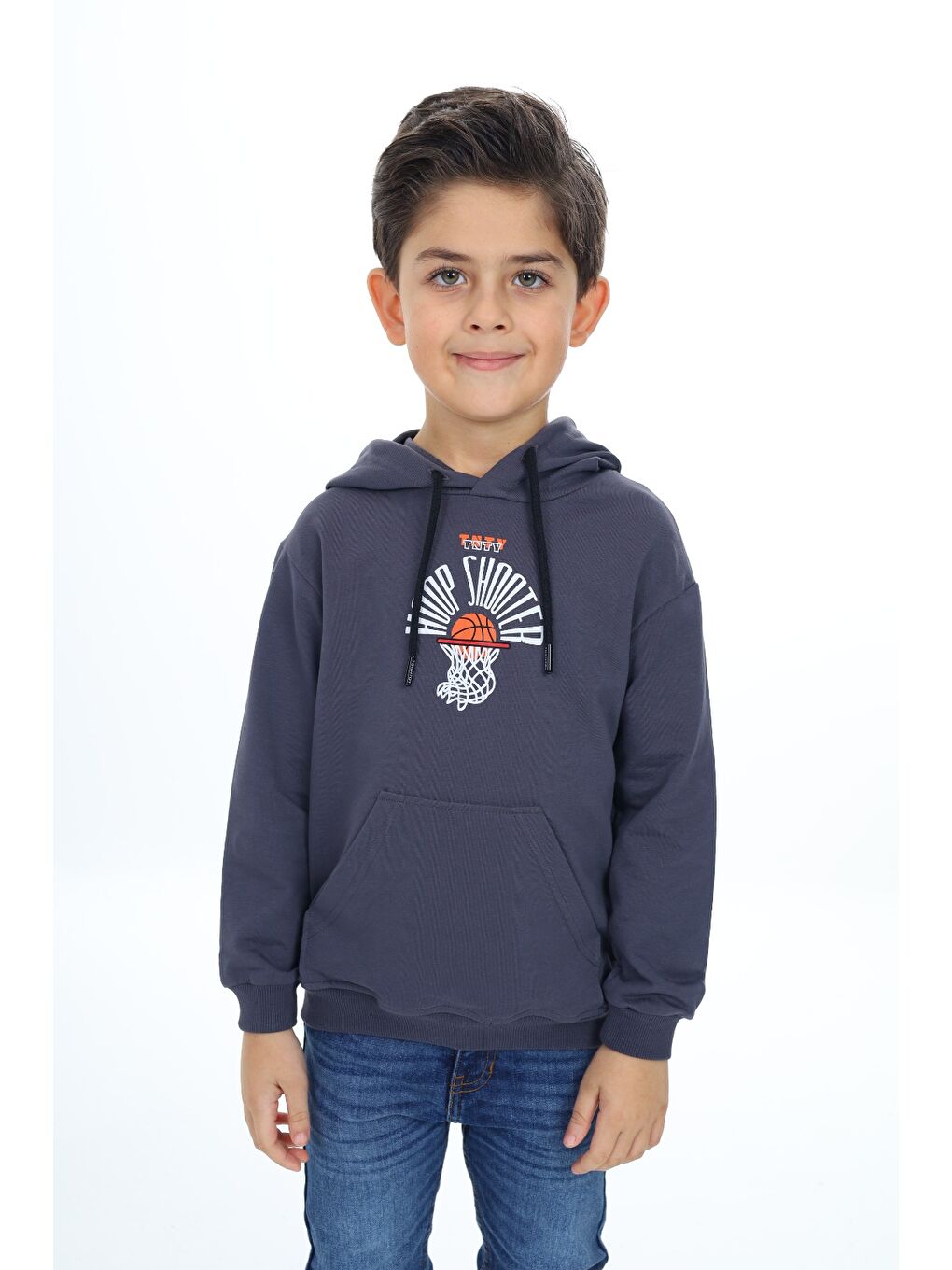 Toontoykids Gri Erkek Çocuk Baskılı Sweatshirt - 2