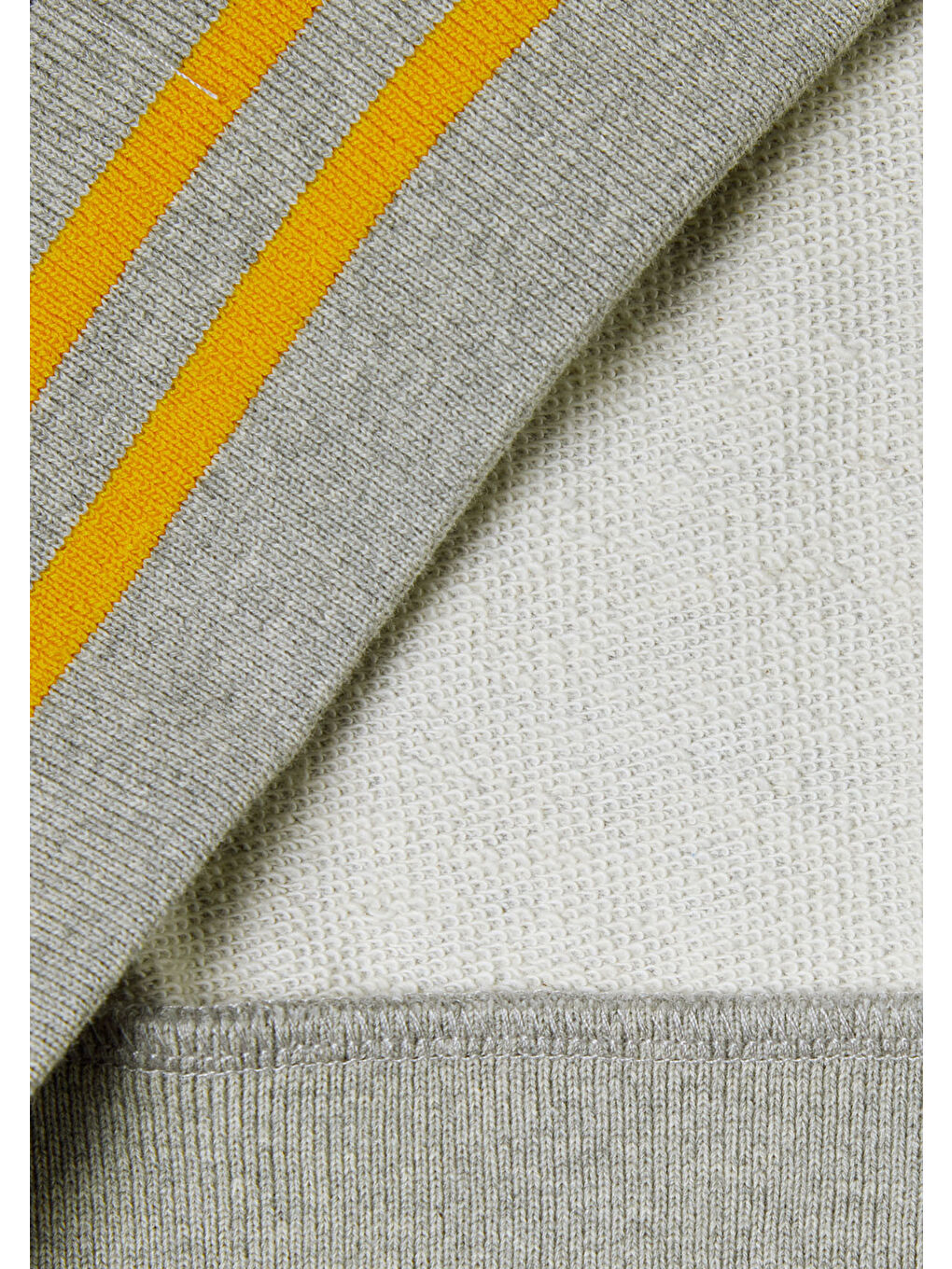 Unisex Gri Melanj Stranger Things Renk Bloklu Sweatshirt-7