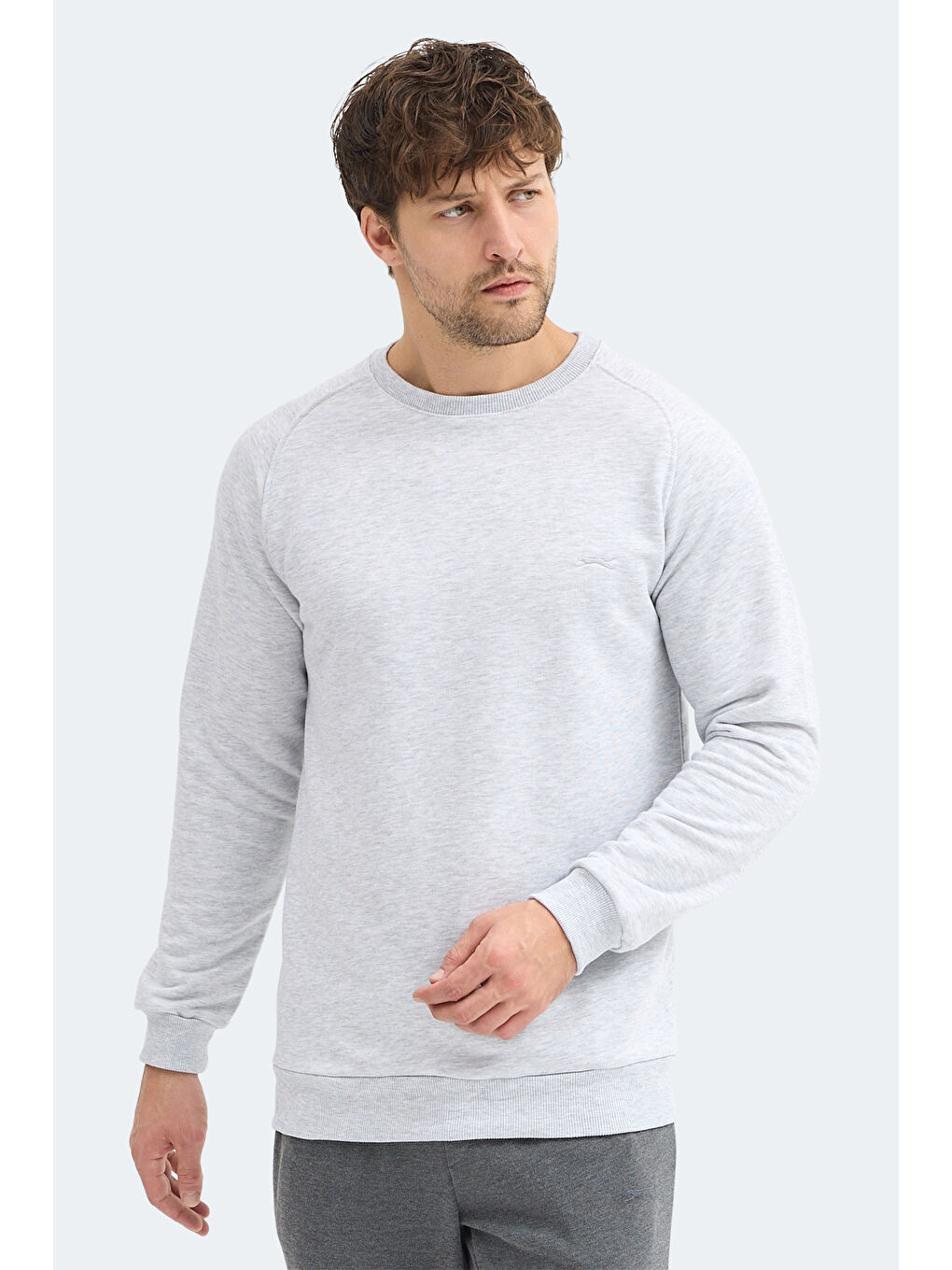 Bej NADAV Erkek  Taş Gri Sweatshırt-3