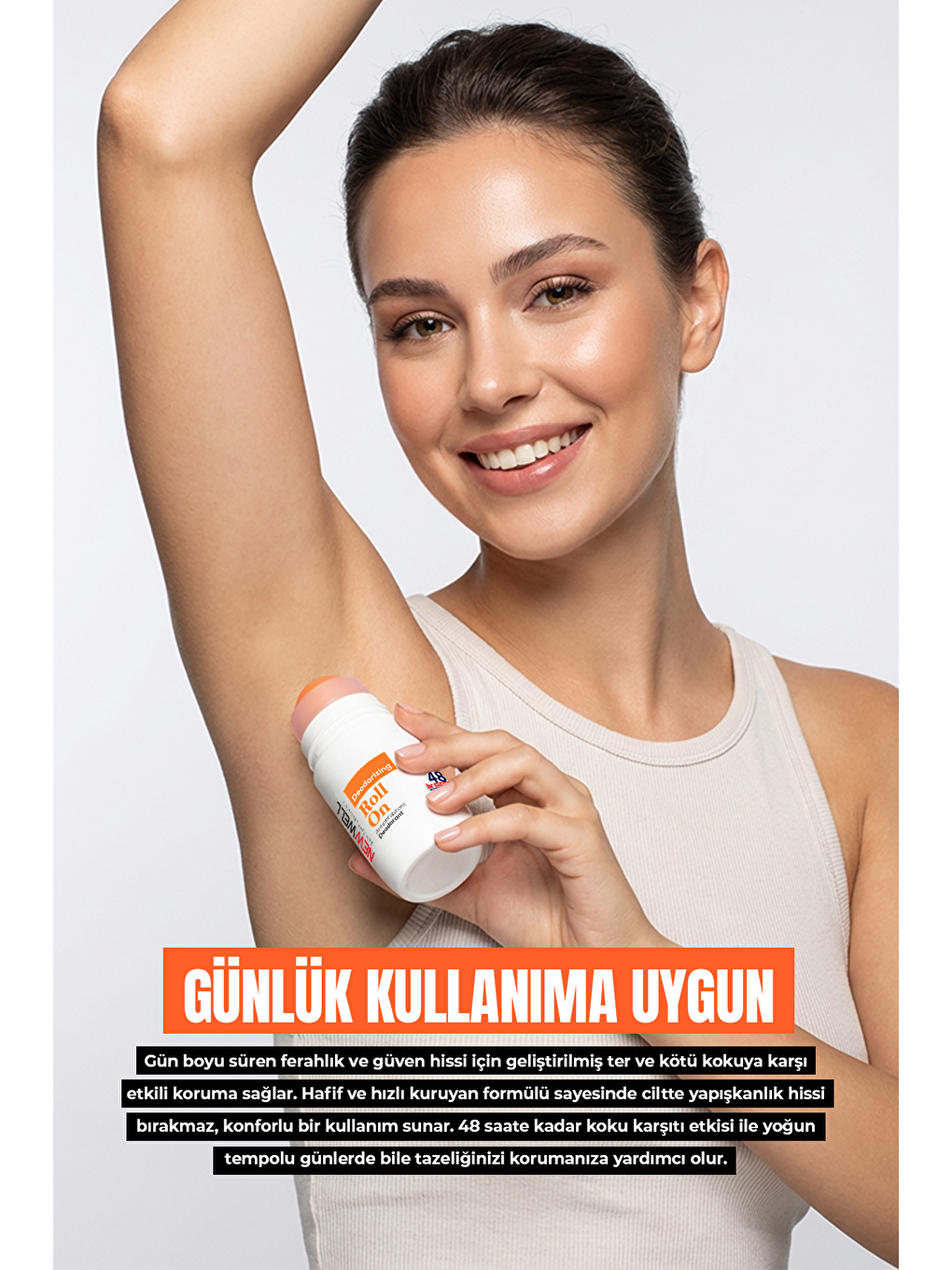Deodorizing Roll On Terleme Önleyici Koltuk Altı Roll On (Turuncu) 75 ML-1