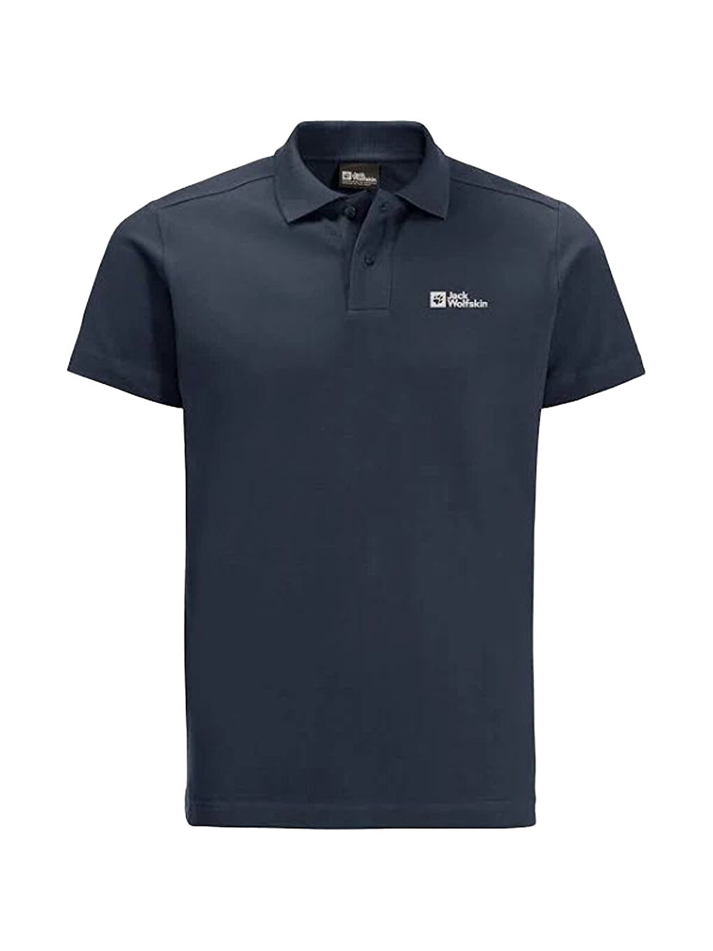 Mavi Polo Yaka Kısa Kollu Tişört-1