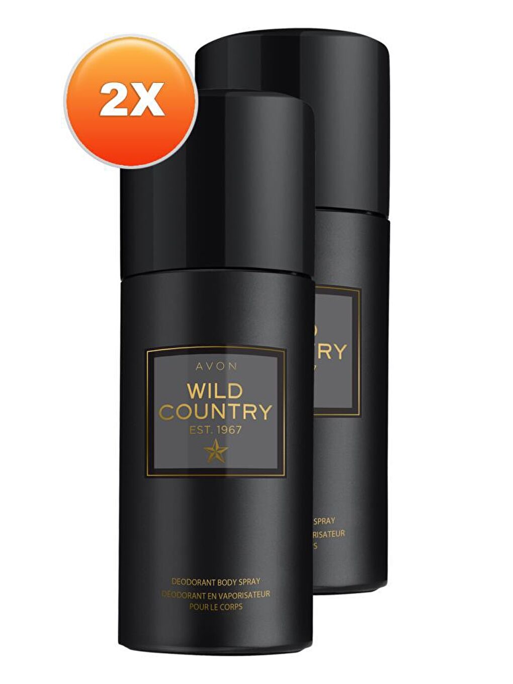 AVON Renksiz Wild Country Erkek Sprey Deodorant 150 Ml. İkili Set